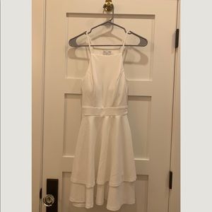 White halter neck dress!!